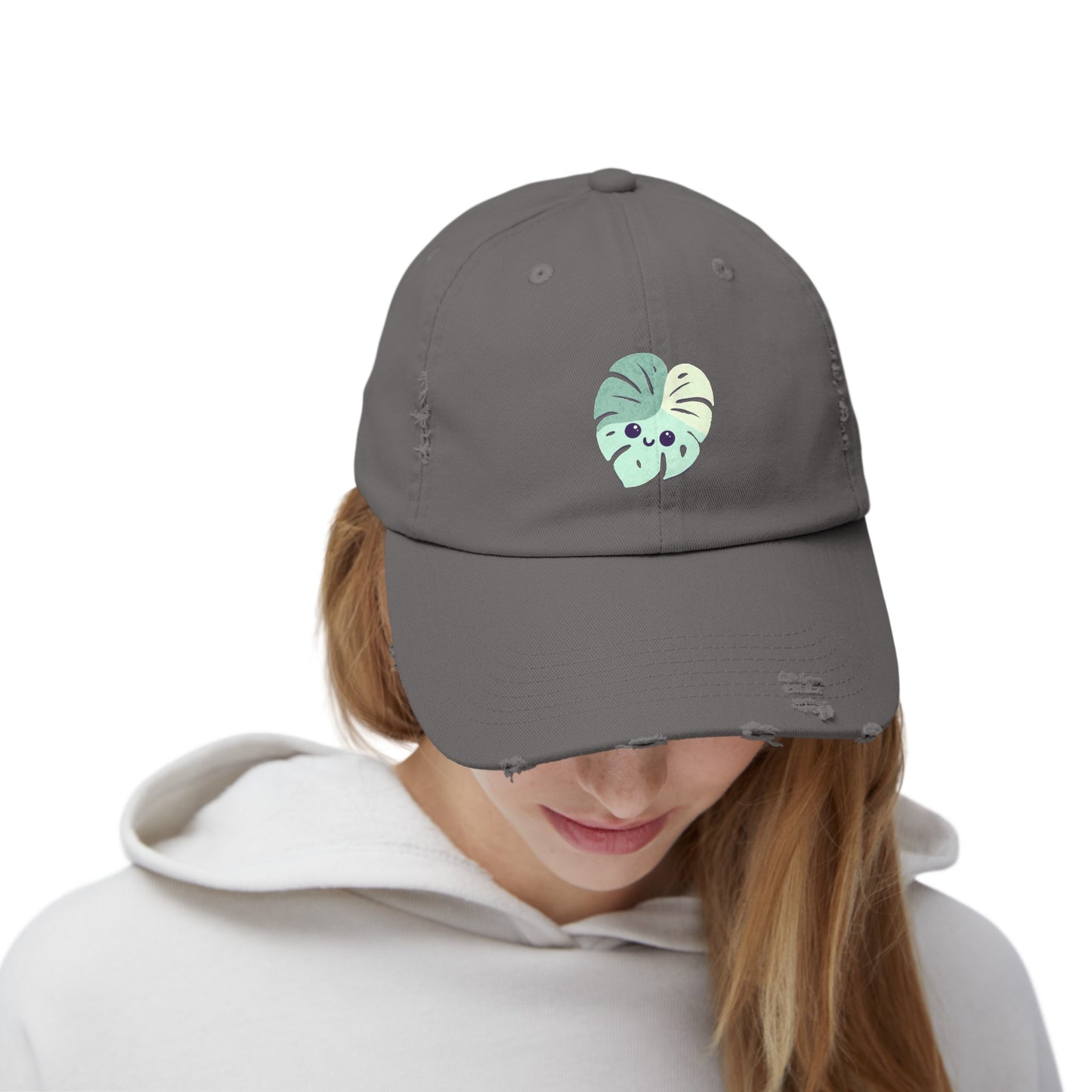 Monstera Mascot Distressed Cap