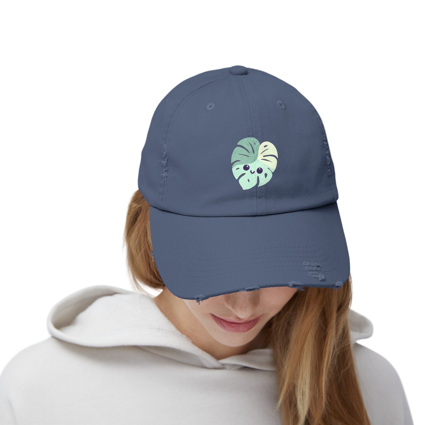 Monstera Mascot Distressed Cap