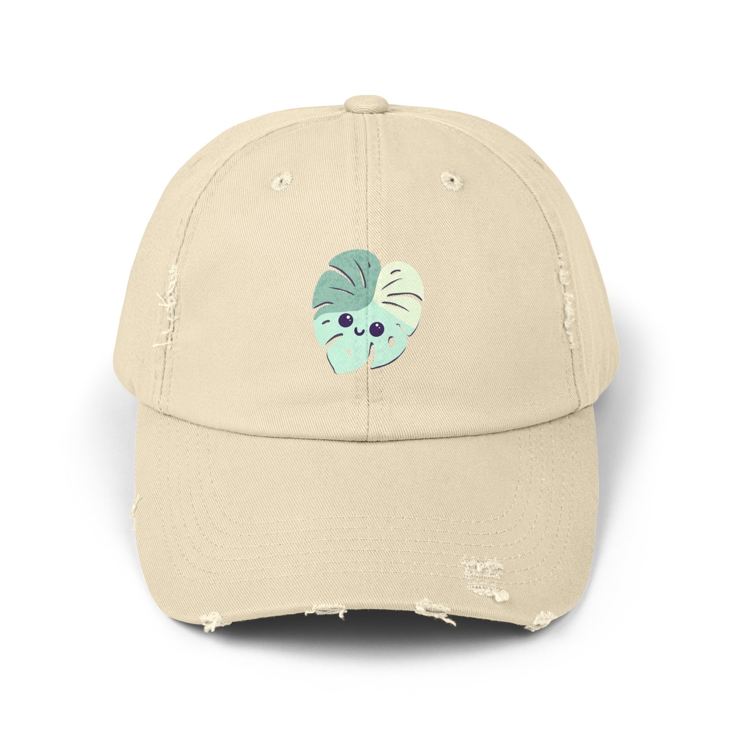 Monstera Mascot Distressed Cap