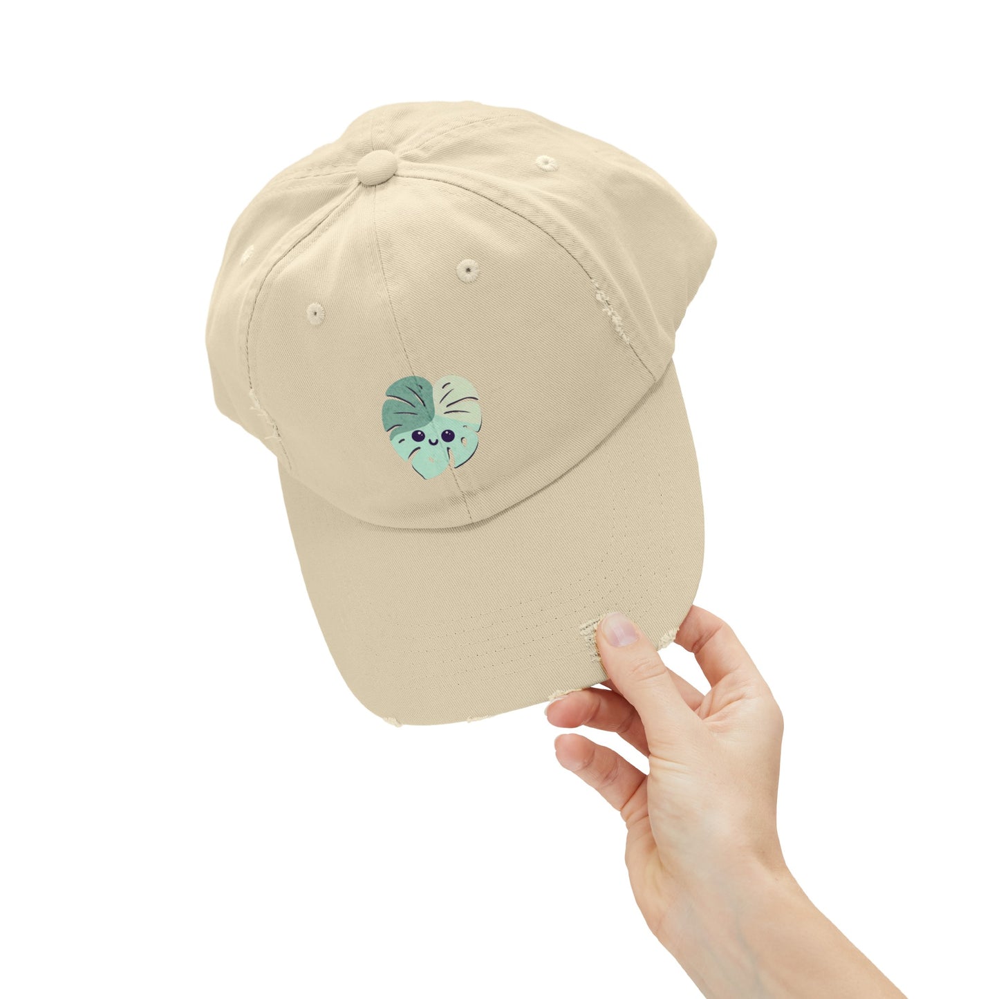 Monstera Mascot Distressed Cap